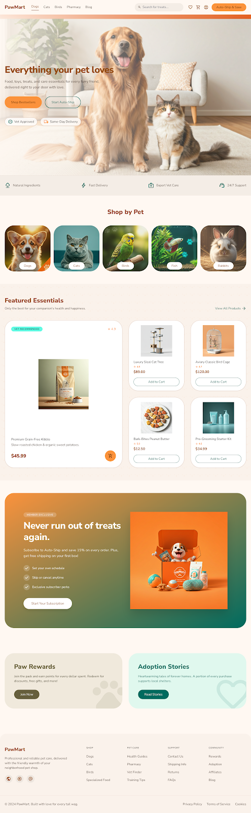 PawMart Pet Supplies