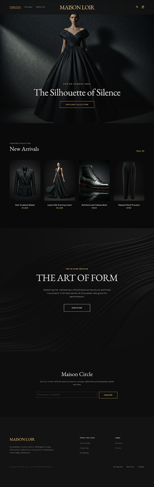 Maison Loir Luxury Storefront